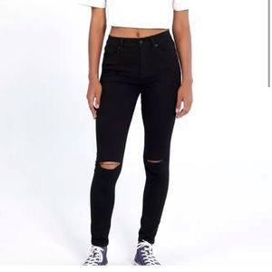 BDG Twig Ripped High Rise Skinny Jean- Black